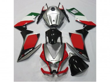 Argento & Rosso 2012-2015 Aprilia RS4 125 Carena Moto
