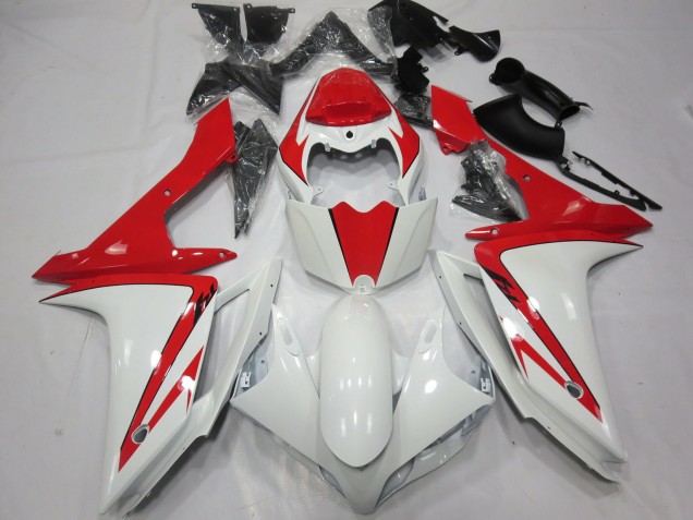 Bianco Rosso Personalizzato 2007-2008 Yamaha R1 Carena Moto
