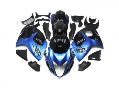 Blu Profondo Con Black Custom 2008-2020 Suzuki GSXR 1300 Carena Moto