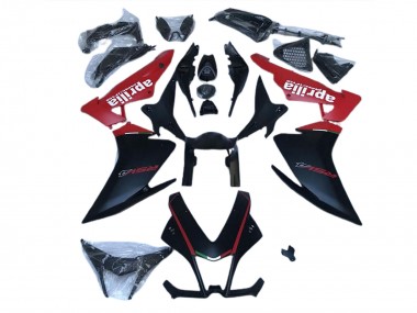 Nero Opaco & Rosso 2010-2015 Aprilia RSV4 1000 Carena Moto