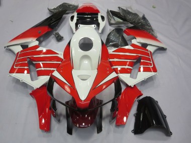 Striscia Larga Rossa & Bianca 2005-2006 Honda CBR600RR Carena Moto